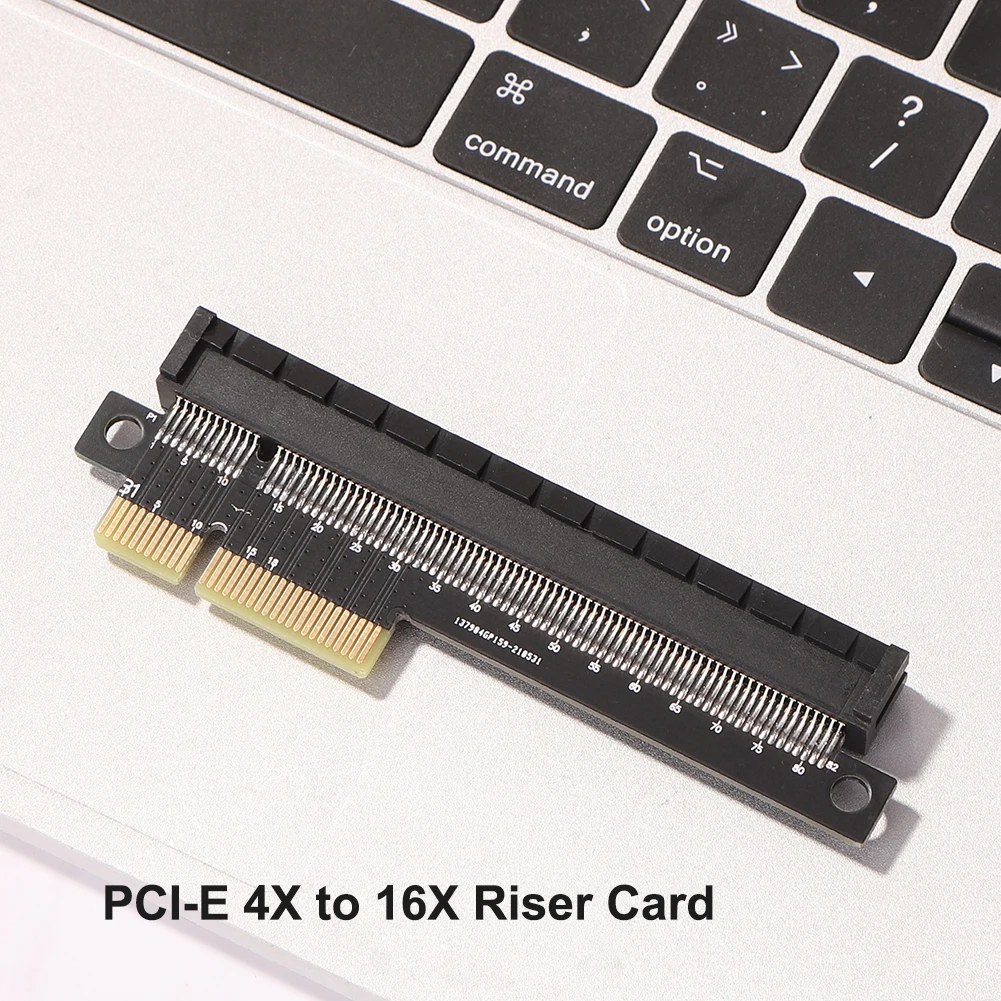 Desktop PCI-E 4X to 16X Adapter Card PCI-E 4X Male to Female Port Converter Card