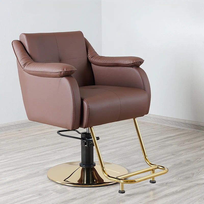 Comfort Waiting Barber Chair Equipment Simplicity Hair Cutting Swivel Barber Chair Stool Chaise Coiffeuse Salon Furniture QF50BC