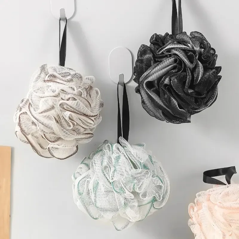 S/M/L/XL PE Bath Rubbing Pearl Rubbing Bath Bubbling Bath Towel Wash Ball Bath Flower 4