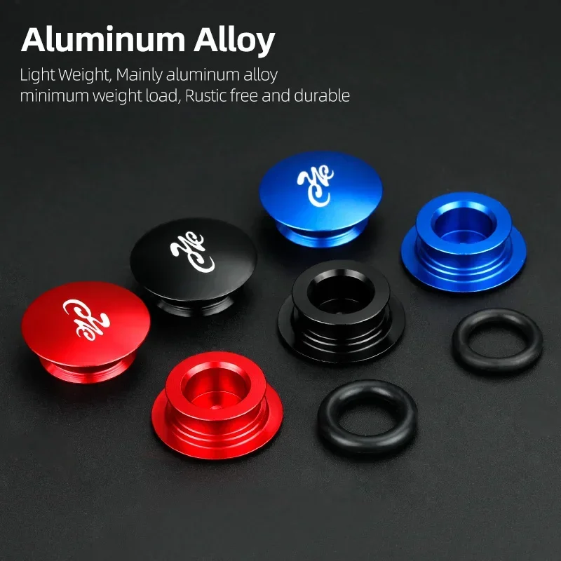 One-Piece Hollow Crank Cover Aluminum Bicycle Dust Screw W/ 18/20mm Dia. Seals MTB Road Chainring End Plug For Cycle Replacement