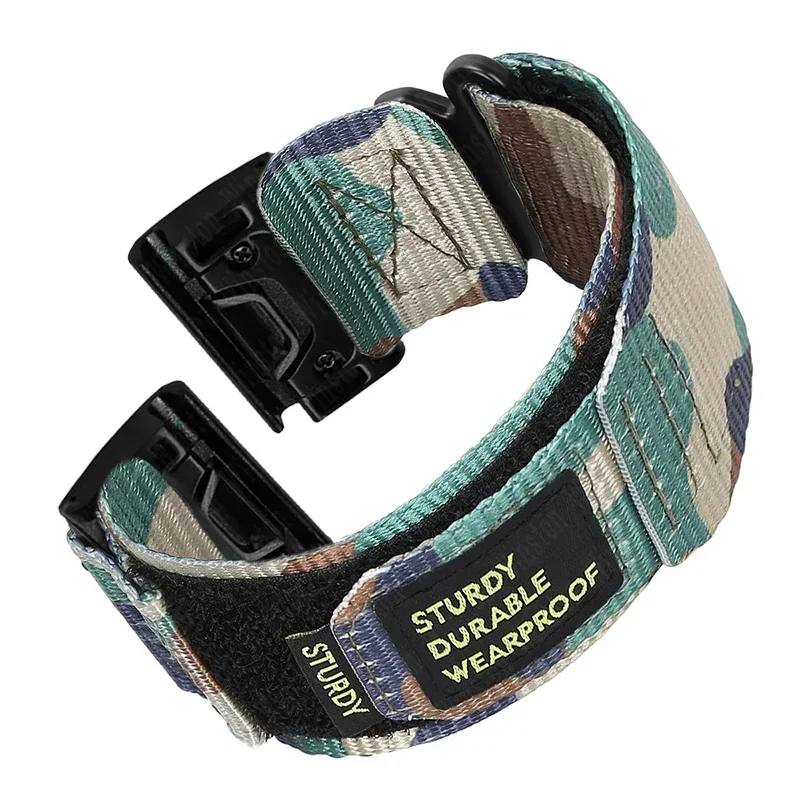 Quick Release Nylon Sport Band, 26mm/22mm Adjustable Strap