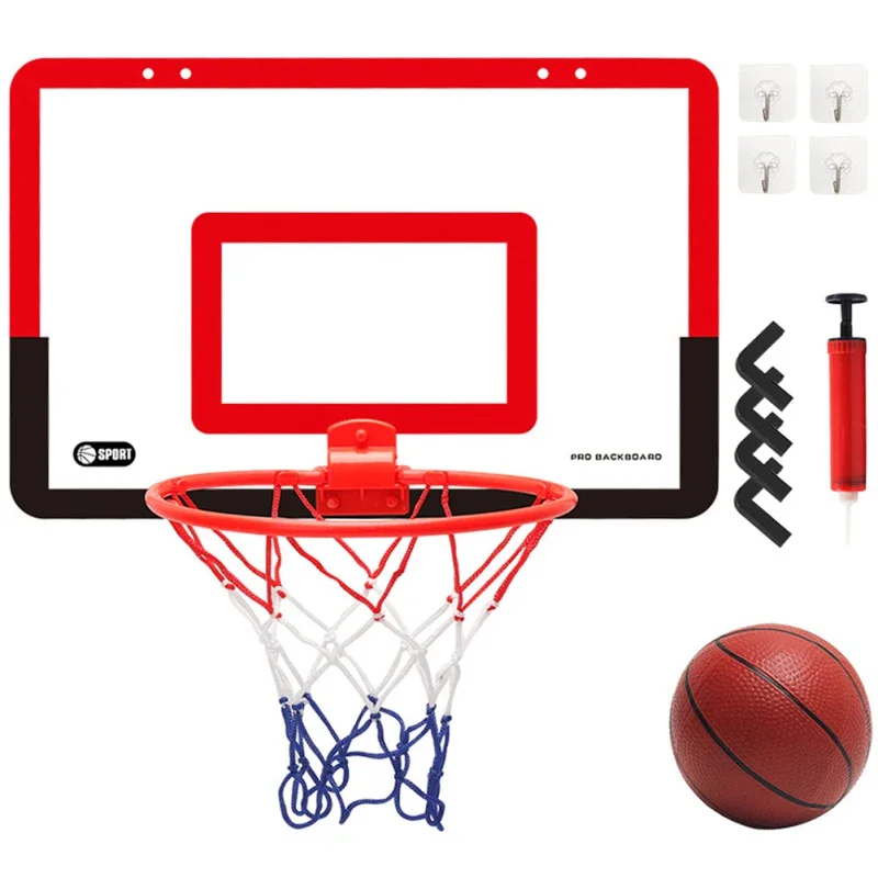 Description Picture 5 of itemIndoor Children Safety Funny Game Kids Mini Home Exercise Basketball Hoop Set Wall Frame Stand Lifting Basket Hanging Backboard