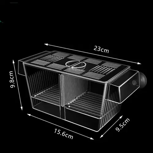 New Acrylic Fish Tank Breeding Aquarium Grow Seedling Reproduction Holder Breeder Isolation Box Fish Fry Incubator Aquarium - Image 5