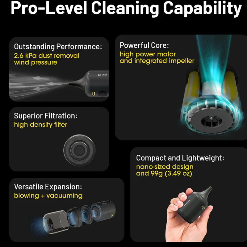 Nitecore BB nano 전자 송풍기 사진 송풍기 카메라 렌즈 VS Nitecore BB2 BB2 용 다기능 휴대용 공기 송풍기