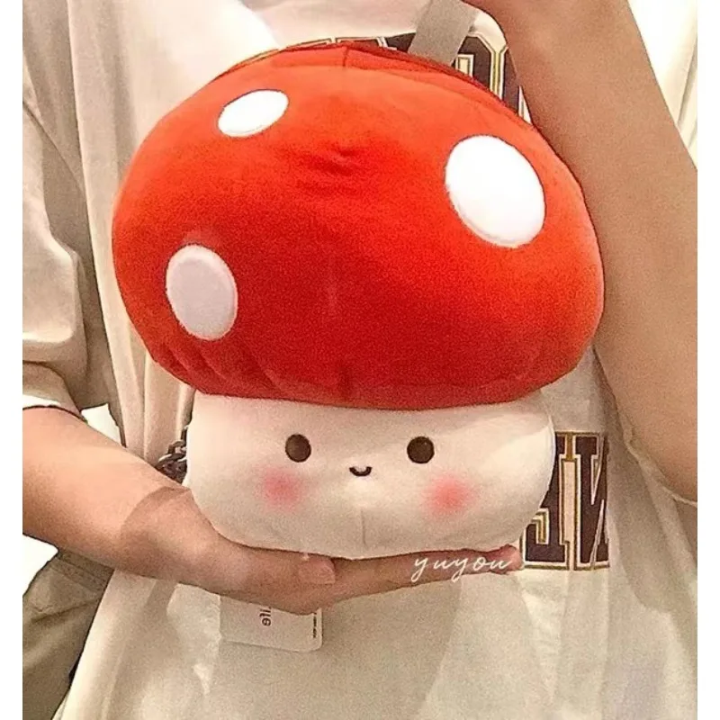 Cute Mushroom Figure Doll Cartoon Super Cute Mushroom Plush Toys Large Doll Small Mushroom Cusion Girls Gift Plush Doll