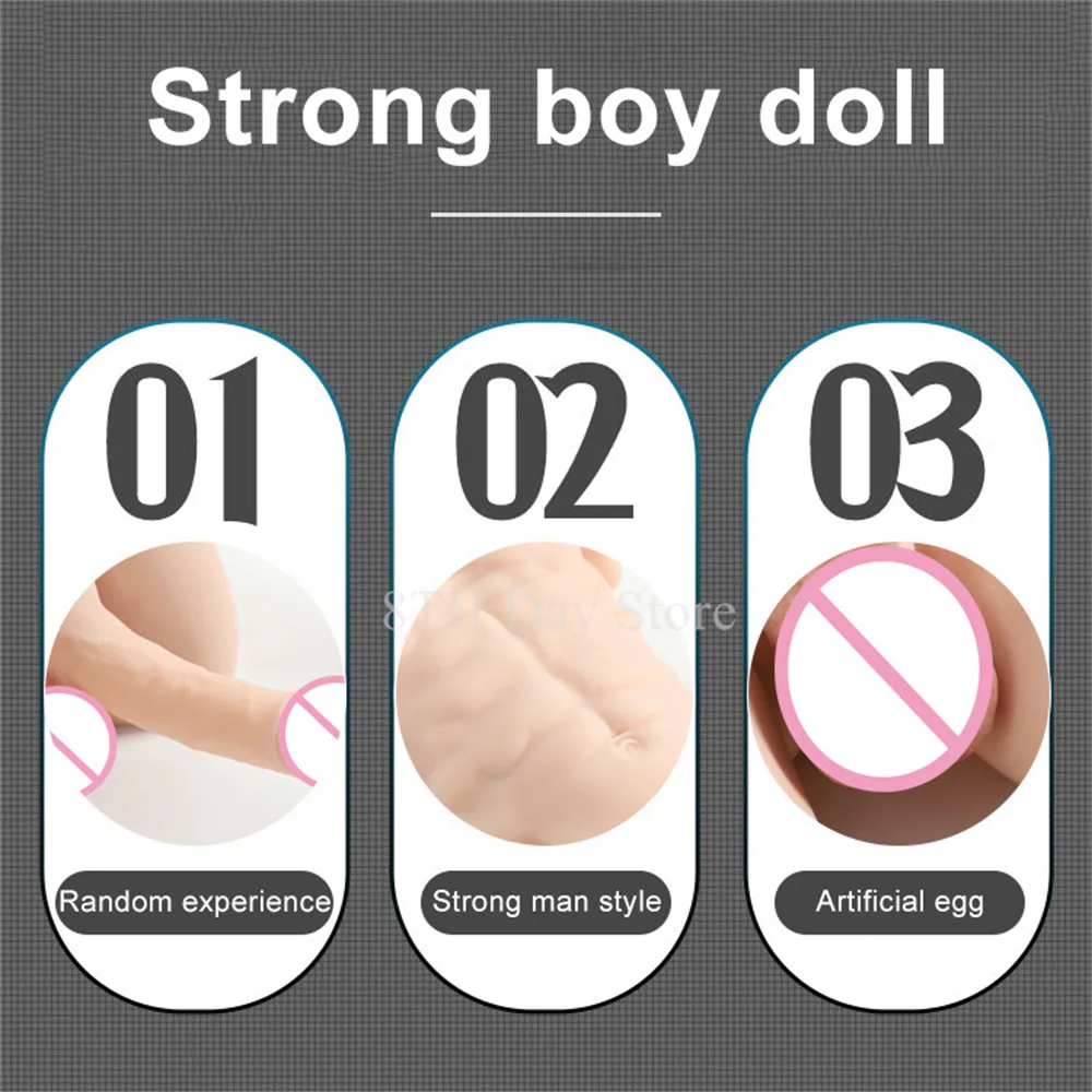 Male Torso Love Sex Doll for Women Sexy Realistic Silicone Half Body Mannequin Big Dildo Long Penis Buttplug Adult Products Shop