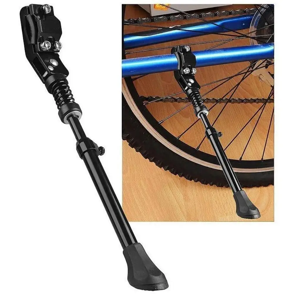 

26-36cm Adjustable Bicycle Stands Kickstand Mountain Bike MTB Aluminum Side Rear Kick Stand Solid Reliable Bicycle Accessories