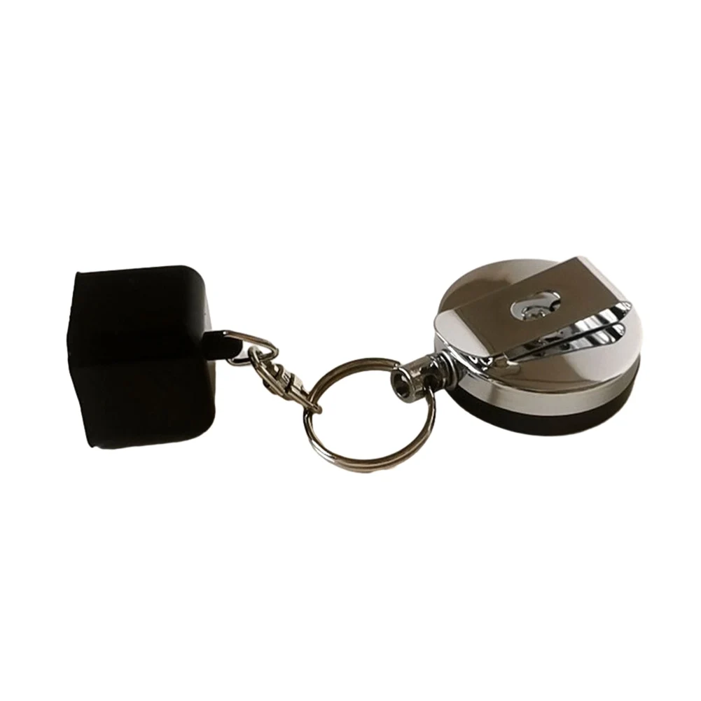 Billiard Telescoping Chalk Holder Snooker Pool Cue Keychain Retractable Rope with Mounting Clip billiard chalk holder