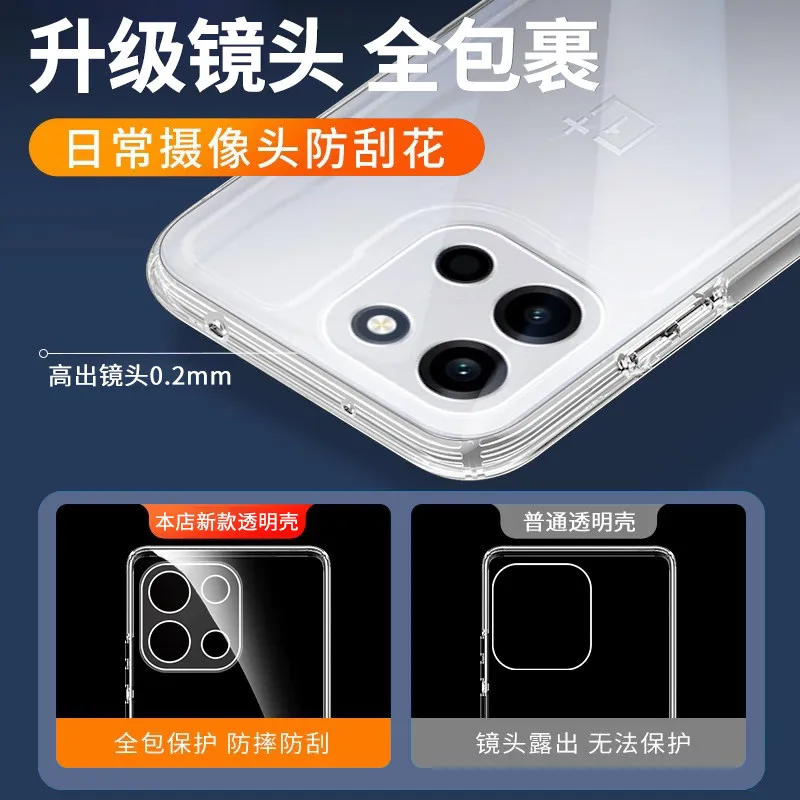 Transparent Silicone Soft Phone Case with Ultra-Thin TPU and Camera Protection