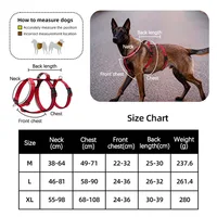 Escape-Proof Nylon Dog Harness with Handle Adjustable No-Pull Pet Harness for Medium Large Dogs Golden Retriever Husky Supplies 6