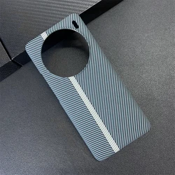Ultra-Thin Frosted Carbon Fiber Texture Case with Skin Feel Matte Finish Protective Cover for VIVO X100 Pro (Blue W)