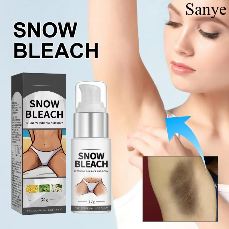 Body Whitening Bleach Cream Elbow Underarm Brighten Cream Knees Joint Removal Melanin Skin Care Intimate Parts Whiten Emulsion