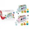 Children's Multifunctional Cartoon Bus Imitates Musical Instrument Xylophone, Baby Hits Piano, Plays Music Toy 6