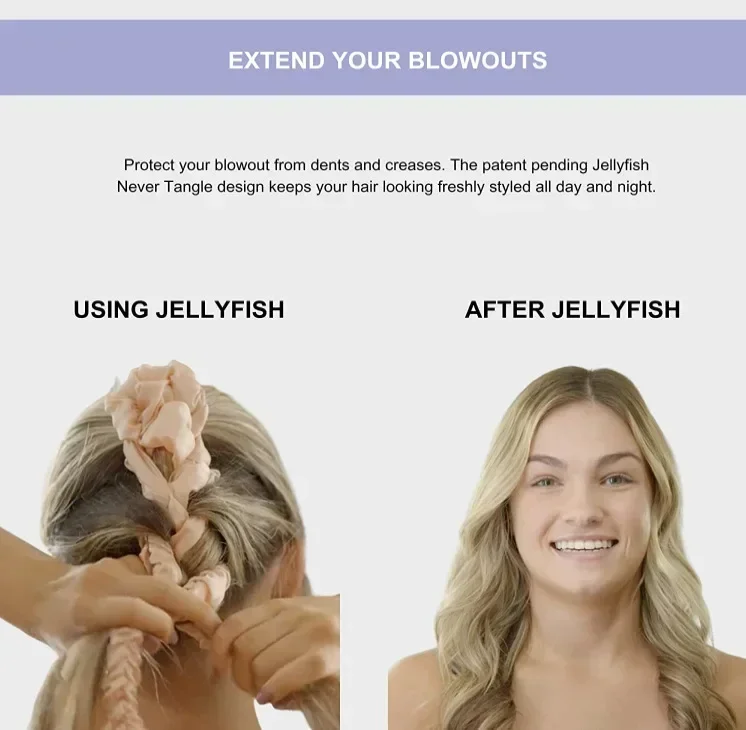 No Heat Hair Curler Curling Rod Silk Curls Jellyfish-shape Hair Rollers Sleeping Headband Lazy Curlers Hairs Styling Tools