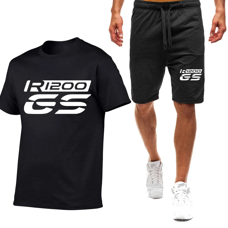 Men Summer Short Sleeve Tshirt and Shorts Set