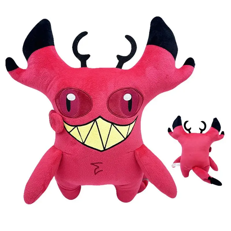 Stuffed Animal Cat Popular Animation Cursed Cat Fantasy Soft Stuffed Mascot Kids Birthday Xmas Gifts Alastor Hazbin Plush Toy