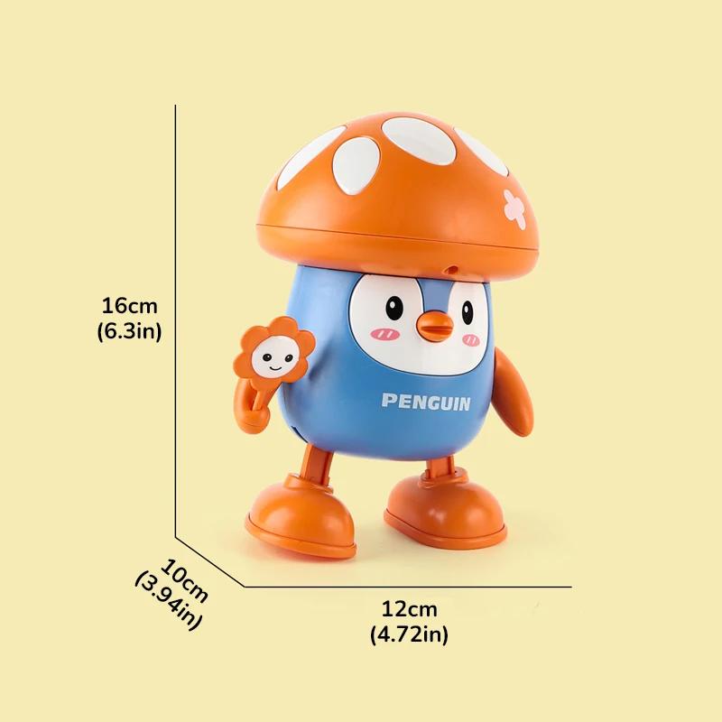 Plastic Electronic Dancing Penguin Toy with Music and Lights for Kids