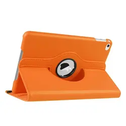 360° Rotating PU Leather Tablet Case with Full Protection and Versatile Stand for iPad mini 6 (2021) (Orange)