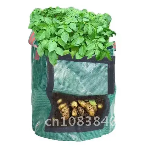 

Potato Planting Container Bag Thicken PE Garden Pot DIY Planter 34x34cm Garden Balcony Vegetables Flowers Grow Bag PE Cloth