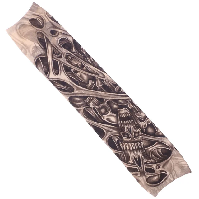 Running Arm Sleeves Cycling Sun Block Sleevelet UV Protection Cover Fashion Cool Men s Tattoos for man