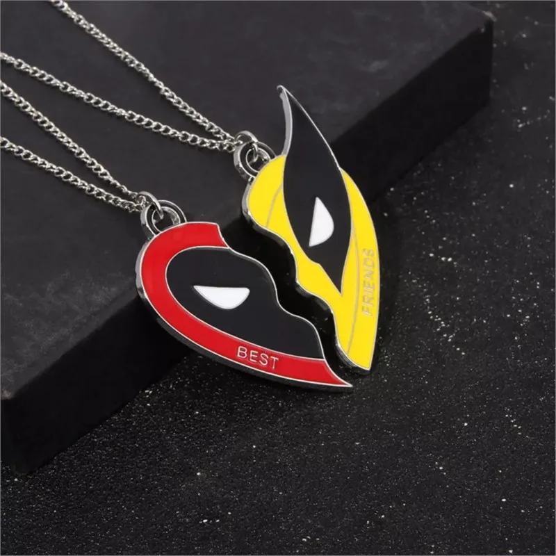 Super Hero Magnetic Couple Necklace for Women Men Love Jewelry Gift Suitable for Best Friends Jewelry Gifts