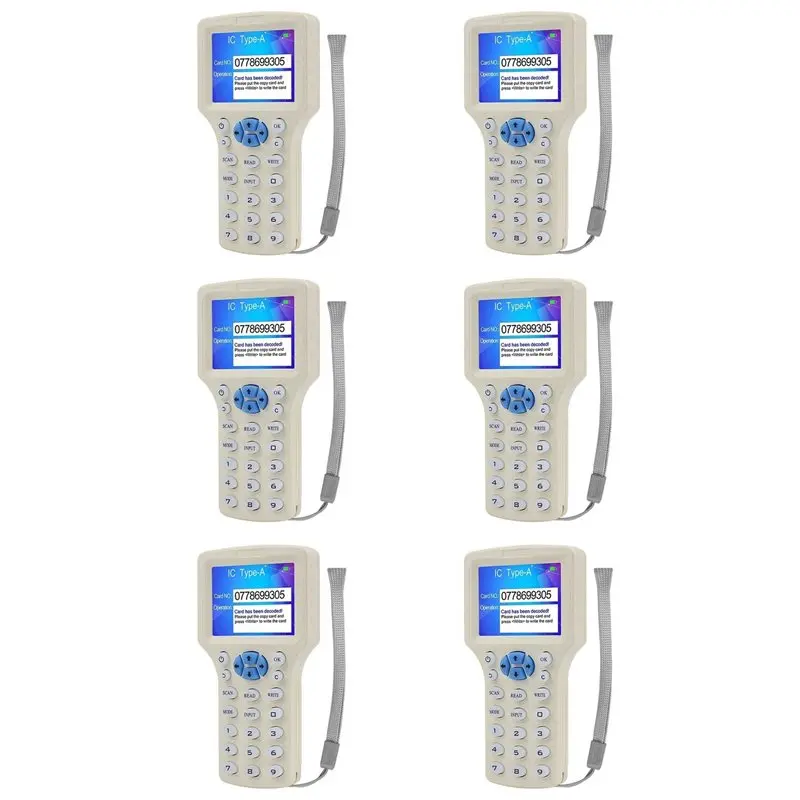 New-6X RFID 스마트 카드 리더기 RFID 복사기 125K 13.56Mhz I..