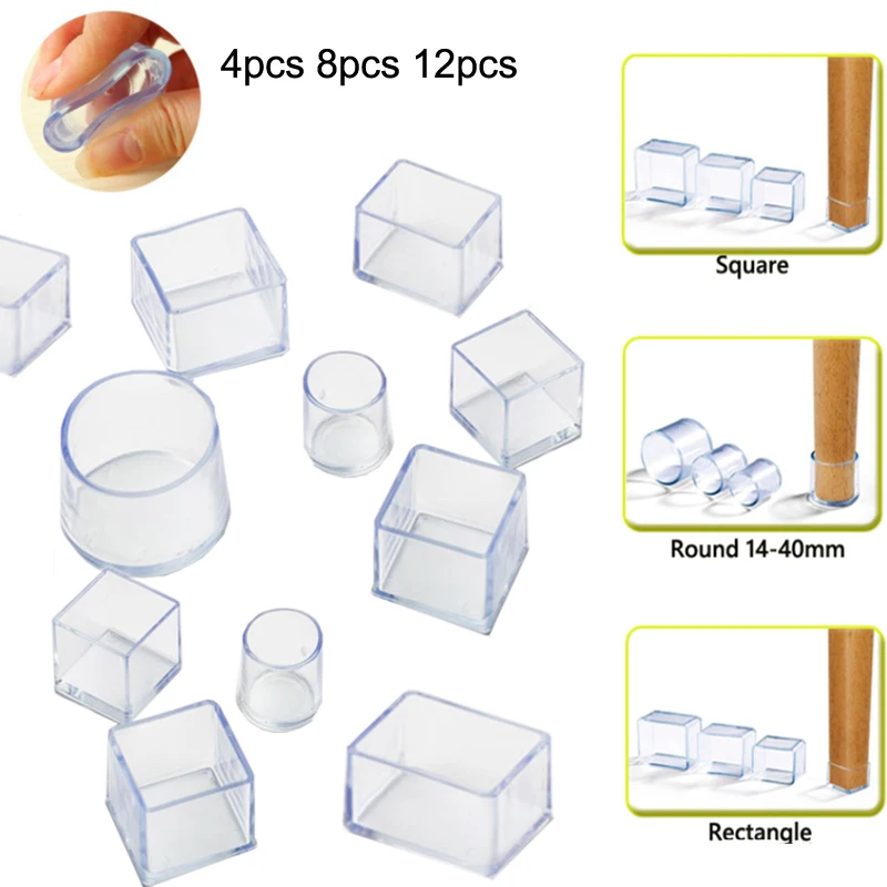 4 Pcs Tappi Per Le Gambe Delle Sedie Copri Piedi Cuscinetti - Foto 8