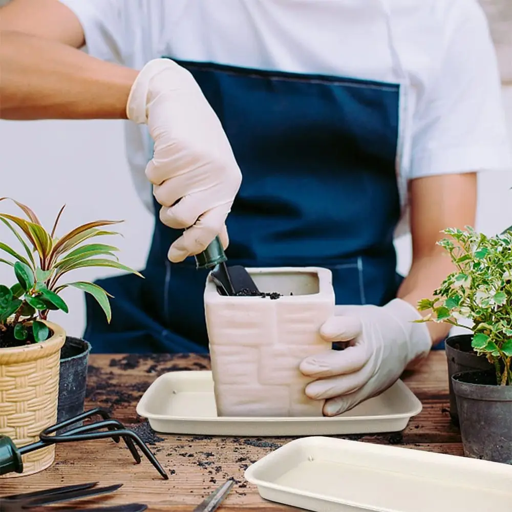 Description Picture 6 of item1Pcs Plant Saucer Drip Trays Plastic Tray Saucers Indoor Outdoor Flower Pot Rectangle