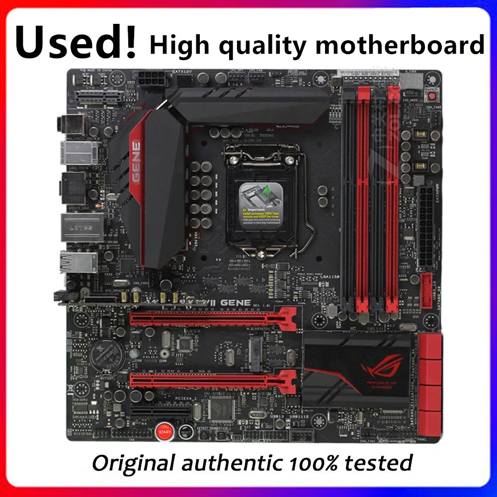 Per Maximus Vii Scheda Madre Desktop Gene Z97 Lga 1150 Per Core I7 I5 I3 Ddr3 Sata3 Usb3.0 Scheda Madre Usata Originale