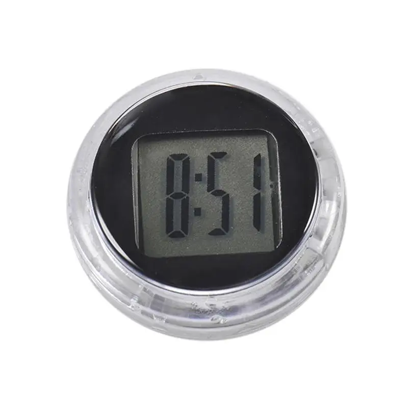 

Mini Motorcycle Digital Clock Waterproof Motorbike Mount Stick-on Auto Dashboard Car Clock Mini Car Vent Stick-On Clock Watch