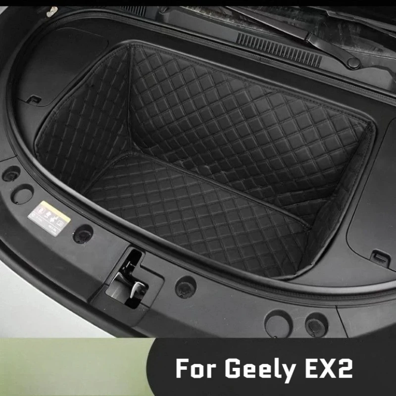 Front Cargo Liner For Geely EX2 Geome Xingyuan 2025 2026 Full-Coverage Leather Protection Mat Interior Decoration Car Mat