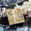 Yoofun 6.5cm x 2m Kawaii Flower Window Scenery Masking PET Tape Transparent Collage Decorative Adhesive Material Sticker Label 3