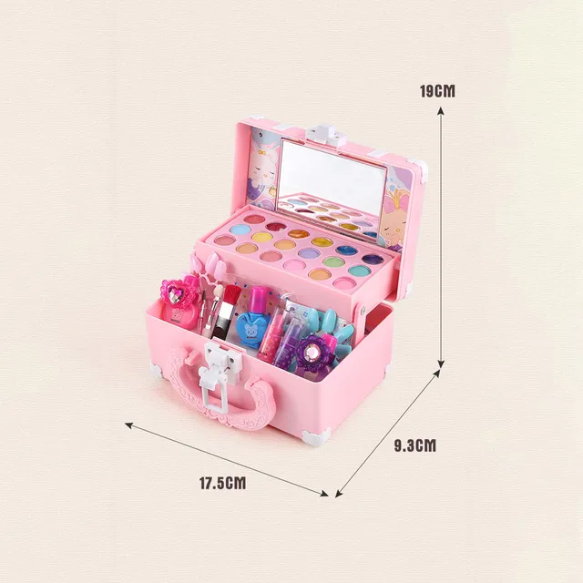 Children Makeup Set Cosmetic Simulation Pretend Play Toys Lipstick Nail Polish Bag Educational Toys Birthday Gift For Ingenious 5