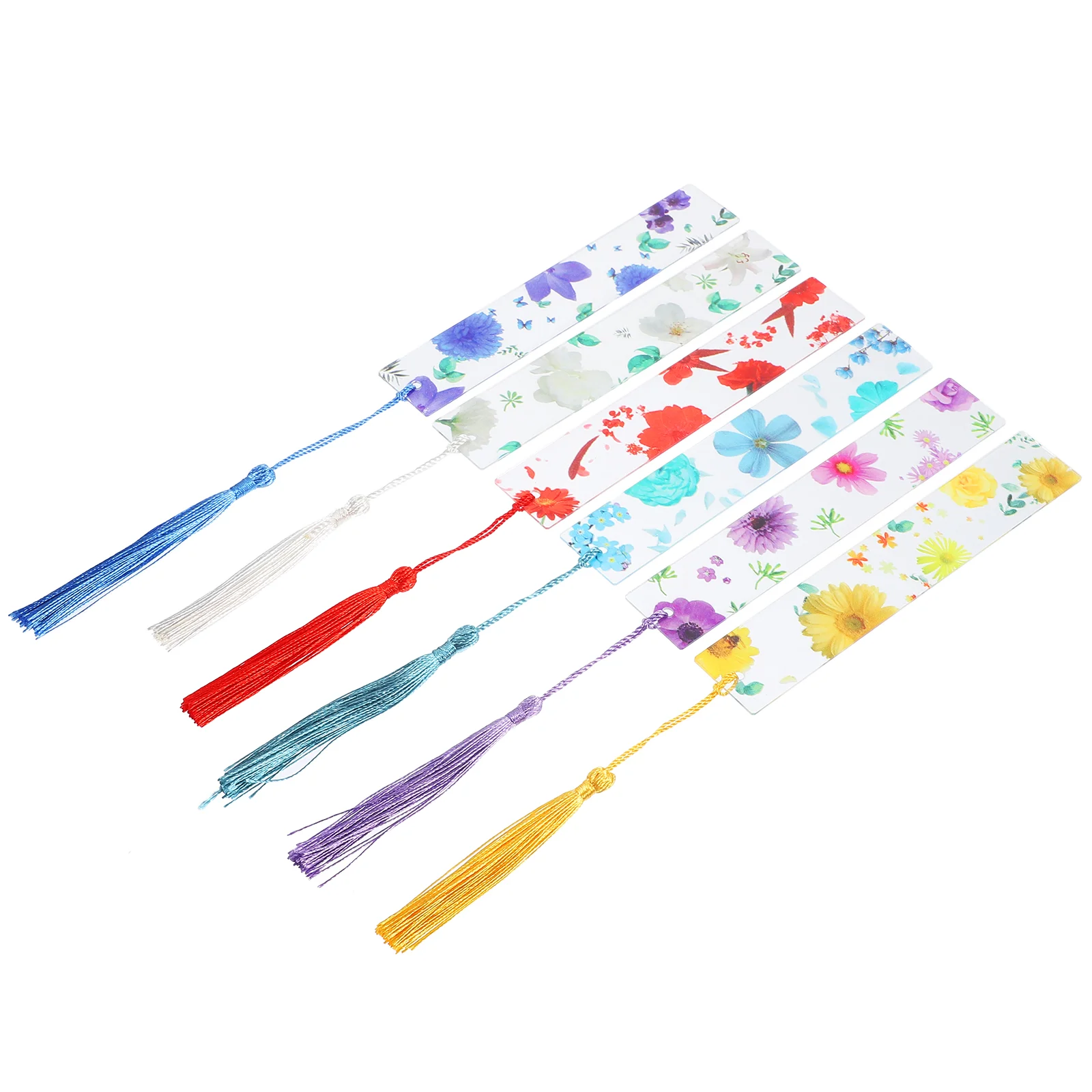 

6 Pcs Tassels Book Marker Gift Bookmark Gifts for Readers Teacher Women Vintage