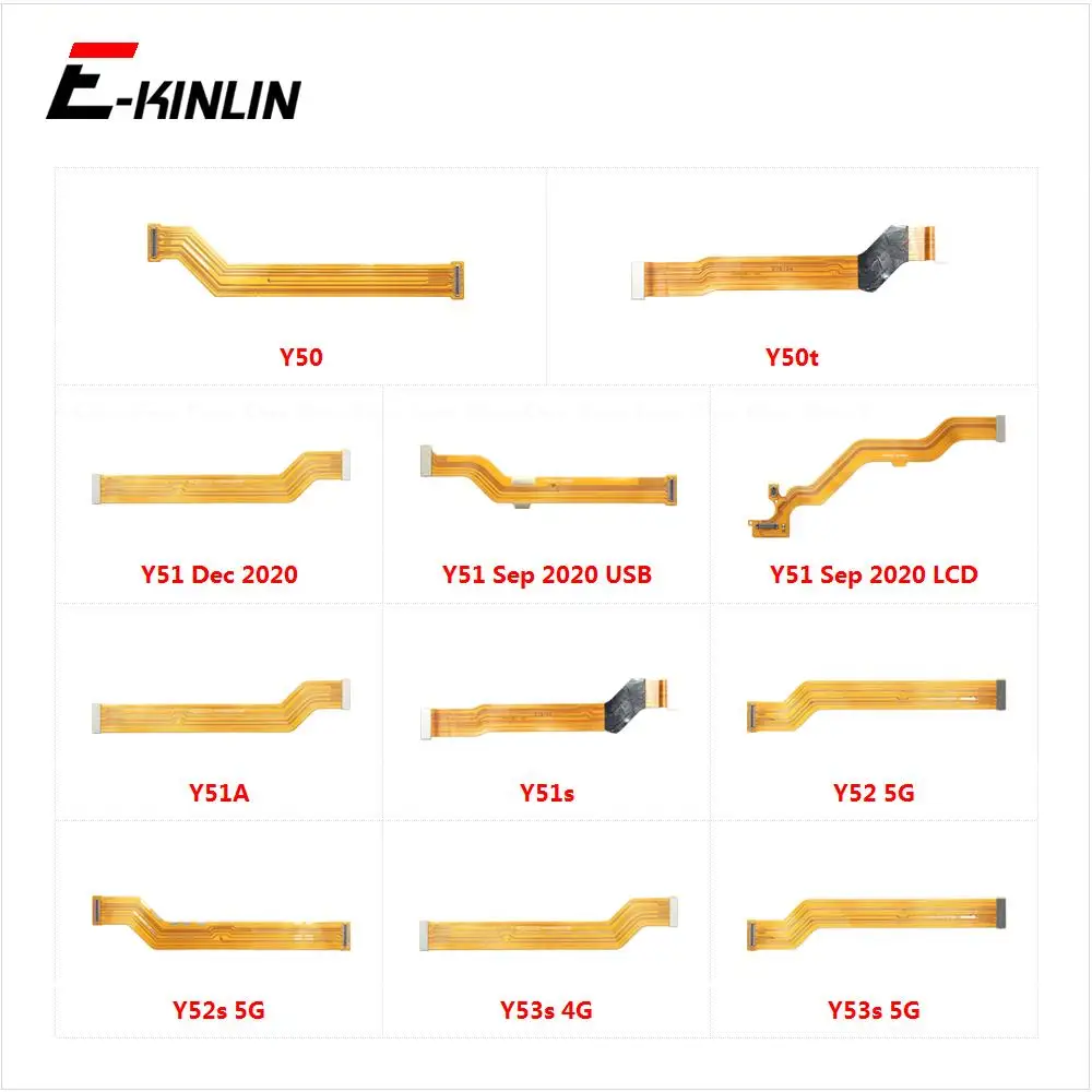 Основной разъем материнской платы, гибкий кабель ЖК-дисплея для Vivo Y50 Y50t Y51 Dec Sep 2020 Y51A Y51s Y52 Y52s Y53s