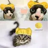 Cat Waterproof  Shower Cap Universal Pet Hat for Bath Dog Shower Cap Comfortable Adjustable Cat Bath Hats Pet Grooming Supplies 5