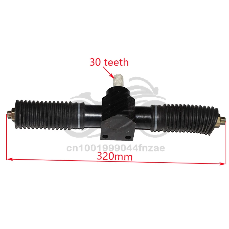 320mm Full steel Power Steering Gear Rack Pinion Assy Fit For DIY China Golf Go Kart Buggy Karting ATV UTV Bike Parts 1 piece spur gear 1 5m50t bore size 10 12 15 16 17 20 mm pinion gear low carbon steel material high quality gear wheel for motor