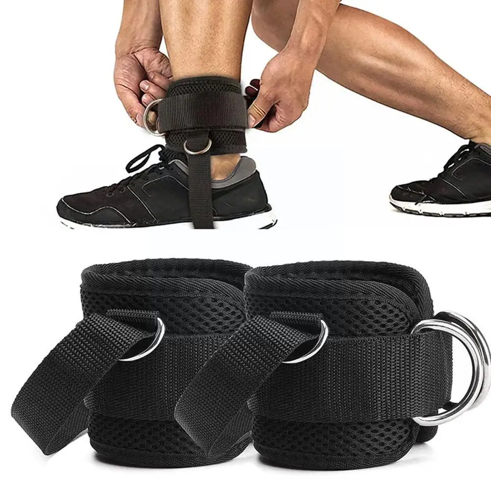 Leg Strength Training Ankle strap Adjustable D Ankle Gym Glutes Legs Exercises Strap Accessory Cuff Workouts Ankle Str E3Z8