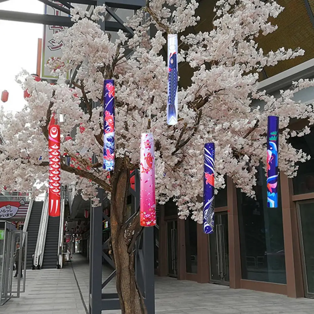 Japanese Hanging Carp Windsock Vivid Fabric Fish Windsock Banners Hanging Flag Streamer Fish Flag Wind Sock Flag Home Decor 2