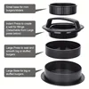 Burger Press Mold & Patty Press Maker -3 in 1 stuffed hamburger patty maker Perfect for Beef,Chicken Patties-Kitchen Press Tool 5