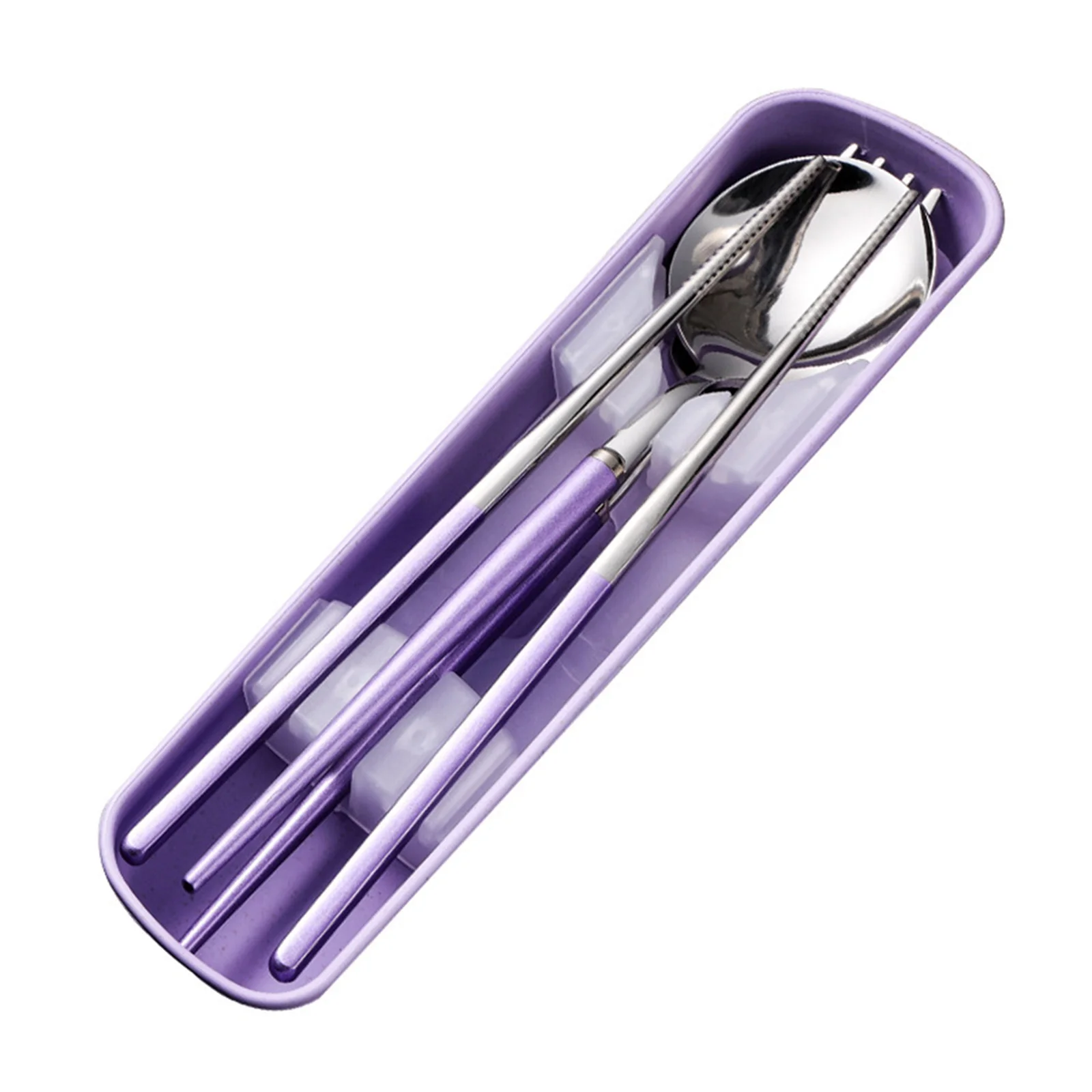 304 Portable Cutlery Set Dinnerware Tableware Set High Quality Stainless Steel Fork Spoon Chopsticks Travel Flatware With Box