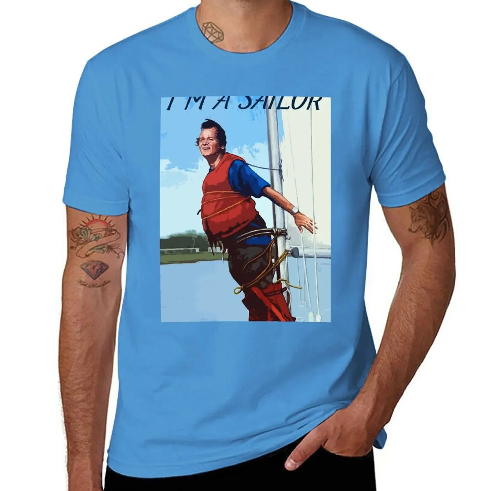 

Im A Sailor Bob Quote T-Shirt boys animal print quick drying kawaii clothes plain black t shirts men