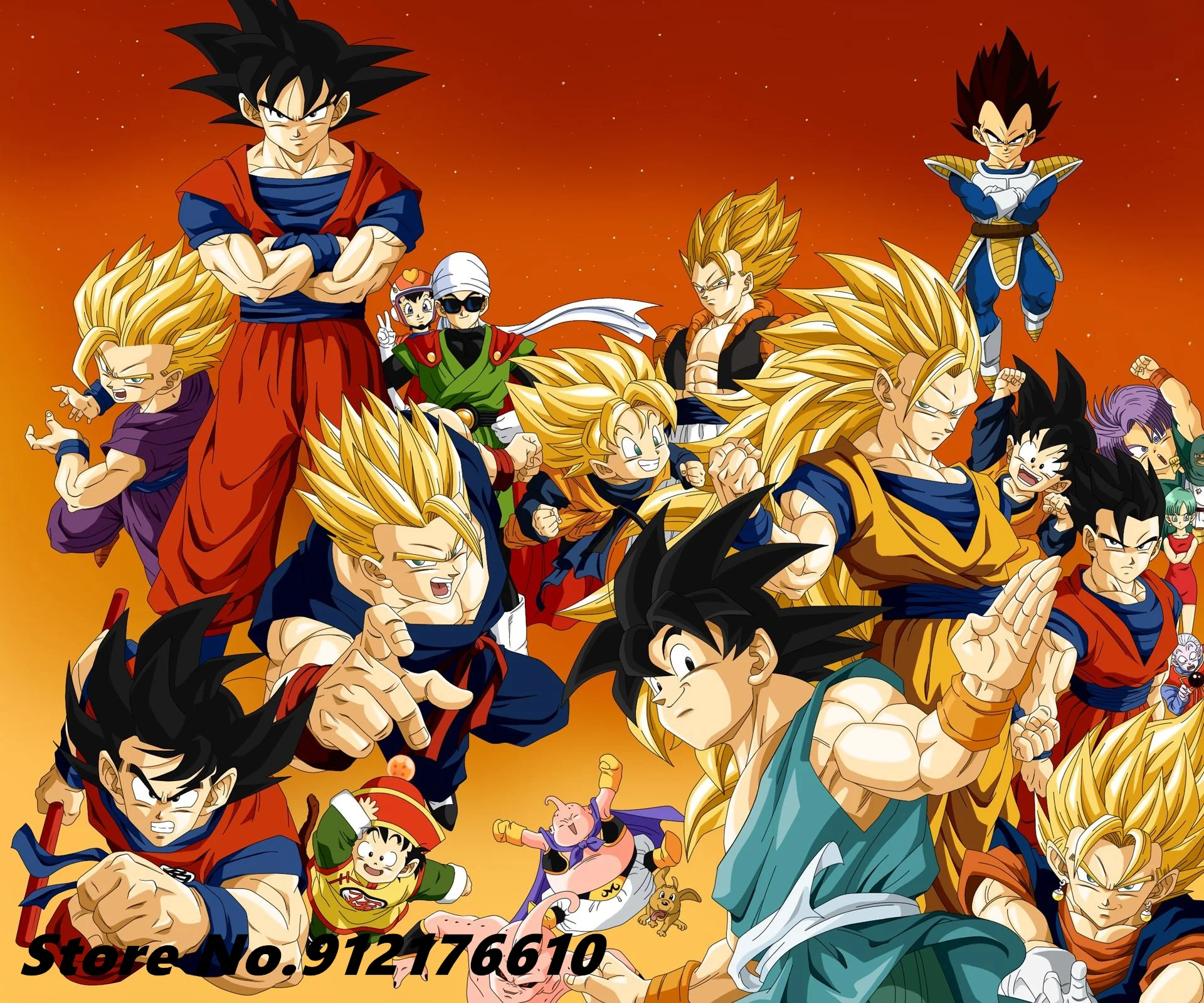 500 Pieces Japanese Anime Dragon Ball Jigsaw Puzzles Bandai Cartoon Movies  Son Goku Puzzles For Adults Children Educational Toys - Puzzles - AliExpress