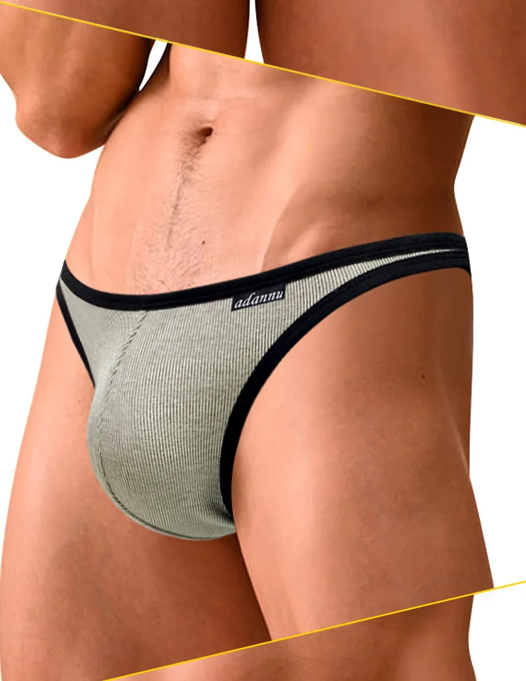 Simple solid color Japanese sex underwear, convex men's underwear is breathable and comfortable, shorts AD747 6