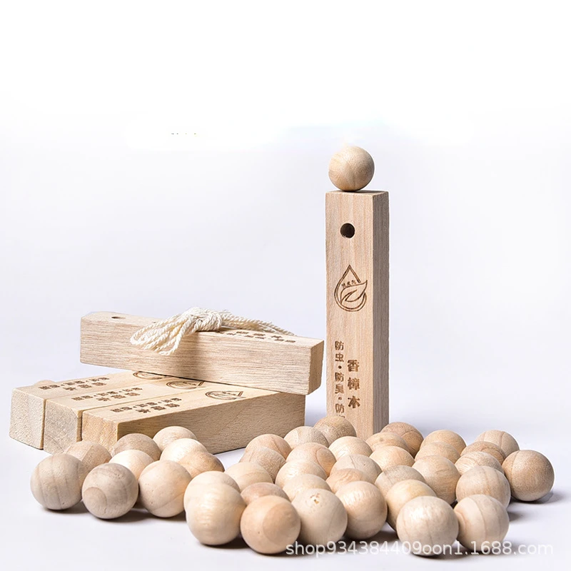 50Pcs Camphor Balls Natural Wood Insect Repellent For Wardrobe