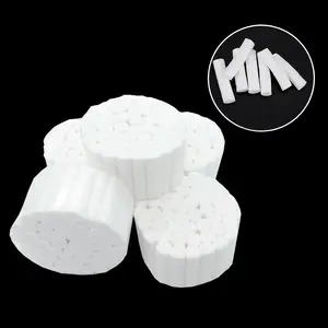 200pcs Disposable Dental Medical Surgical Cotton Rolls Tooth Gem  High-purity Cotton Roll Dentist Supplies Teeth Whitening