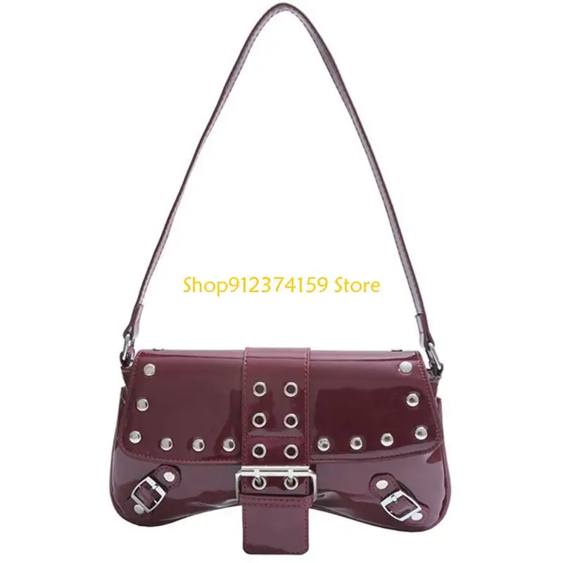 Bolsa de Ombro Feminina em Couro PU Compacta