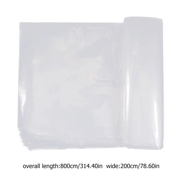 Műanyag Növények Üvegházhatású Film Tiszta Borító 800X200X0.1 Cm Vízállóság Fehér Fagyvédelem - Image 3