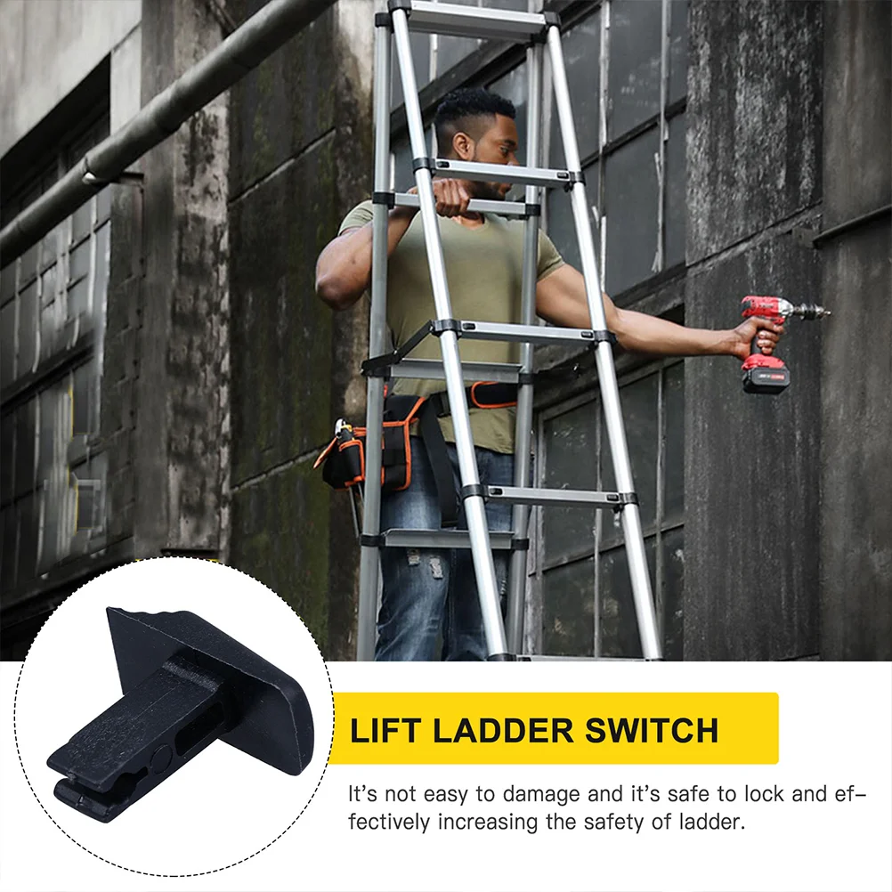 Ladder Accessory Switch Telescopic Aluminum Alloy Single Plastic Folding Buttons 10 Pcs
