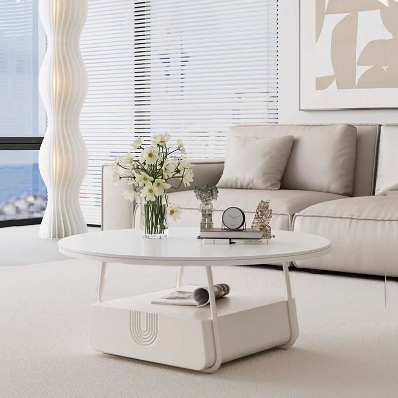 

Round Modern Table Design Living Room Coffee Corner Bedroom Table Side Hallway Simplicity Mesas Auxiliares Balcony Furniture DWH